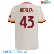 Camisa de time de futebol AS Roma Wesley Franca #43 Replicas 2º Equipamento 2026-27 Manga Curta